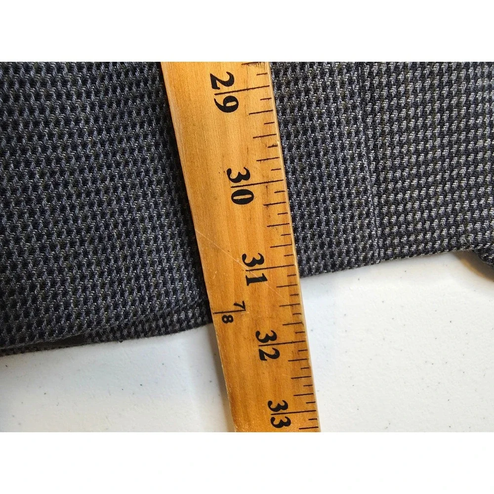 Michael Kors Blazer‎ Jacket Mens 44R Gray Houndstooth Sport Coat Polyester Blend